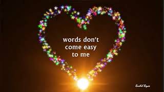 WORDS DONT COME EASY   F R DAVID  Lyrics [upl. by Ailam]