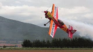 Sukhoi SU26M  Cástor Fantoba  Spanish Aerobatics Championship 2018 [upl. by Aetnuahs]