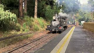 Puffing Billy Railway Anzac Day 2024 Loco 14A Part 7 [upl. by Atnahs]