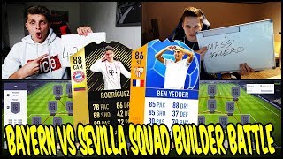 BAYERN vs SEVILLA CL Prediction SQUAD BUILDER BATTLE  FIFA 18 Ultimate Team [upl. by Intyre]