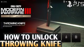 How to Unlock Throwing Knife MODERN WARFARE 3 Throwing Knife  MW3 How to Unlock Throwing Knife [upl. by Ellertal8]