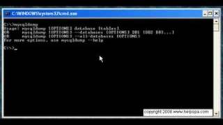 How to use the mysqldump command  a working example [upl. by Satsok]