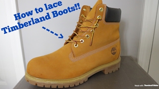 How To Lace Timberland Boots [upl. by Llenol]