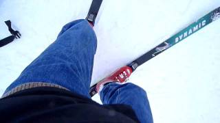 How to open ski bindings without using handspoles [upl. by Adelric]