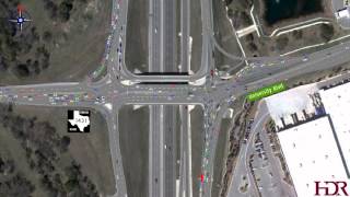 I35RM 1431 Diverging Diamond Interchange Visualization [upl. by Mccallion929]