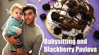 Babysitting and Blackberry amp Chocolate Pavlova  Mama Lotties [upl. by Ecinaj]