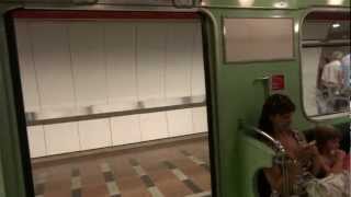 Ride on Budapest Hungary subway [upl. by Towny69]