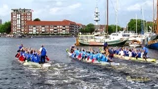 Drachenbootrennen in Emden 2013 Emder Hafenmeile [upl. by Blumenthal]