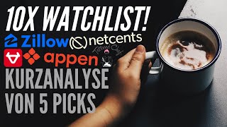 5 Tenbagger Aktien  Kurzanalysen aus meiner Wachstumtitel Watchlist eher unbekannt 6 [upl. by Barolet]