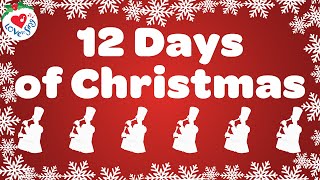 12 Days of Christmas with Lyrics 🎄 Christmas Songs and Carols [upl. by Gittle10]