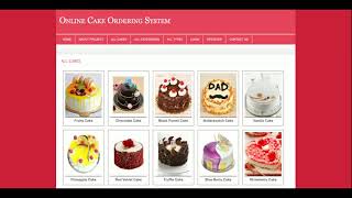 Online Cake Ordering System  PHP and MySQL Project Source Code  PHP MySQL CRUD Project [upl. by Silvia]