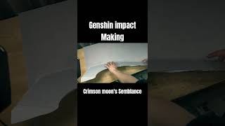 【Genshin impact】Making Arlecchinos scythe quotCrimson Moons Semblancequot [upl. by Ecinej878]