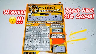 TRYING OUT BRAND NEW 10 MYSTERY CROSSWORD CALIFORNIA LOTTERY SCRATCHERS SCRATCH OFF [upl. by Melita147]