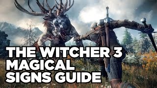 Magical Signs Guide  The Witcher 3 Wild Hunt [upl. by Chellman555]