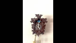 Quartz Novelty “Leaf and Loon” style cuckoo clock Cuckoo calls Westminster chime or silent [upl. by Atrahc]