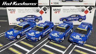 NEW MINI GT Nissan Skyline GTR R32 Complete Calsonic Racing  Spot The Difference [upl. by Karylin611]