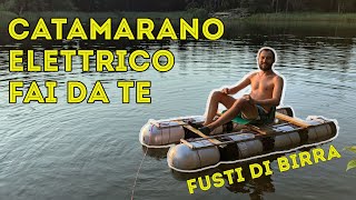 Come Costruire un Catamarano Elettrico a Costo Zero con Fusti di Birra  Riciclo Fai Da Te [upl. by Blackmun]