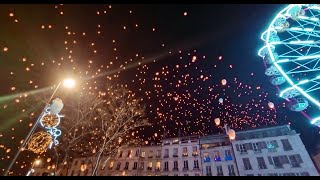 Des milliers de lanternes célestes à Bayonne pour Noël 2023 [upl. by Bridwell100]