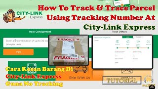 Cara Cek No TrackingKesan Barang CityLink Express How To TrackampTrace Parcel Using Tracking Number [upl. by Celestia407]