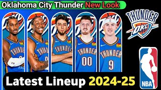 Oklahoma City Thunder Roster 20242025  Thunder New UPDATE NBA [upl. by Lindo278]