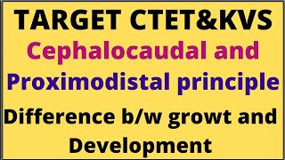 CephalocaudalampProximodistal principles and difference bw growth amp Development [upl. by Atram]