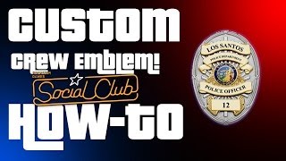 How To  Custom Crew Emblem GTA Online  Vector Tutorial [upl. by Aranaj]