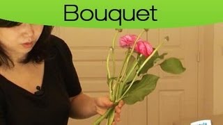 Réaliser un bouquet de fleurs maison [upl. by Haeluj]