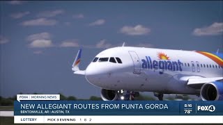 Allegiant announces two new nonstop flights from Punta Gorda Airport [upl. by Thamos]