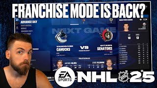 EVERYTHING COMING TO FRANCHISE MODE IN NHL 25 [upl. by Tobey]