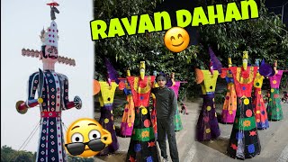 BURNING OF RAVAN 🔥  HAPPY DUSSEHRA 🪔  JAIPUR RAJASTHAN 😍 [upl. by Anuahsat]