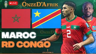 LIVE  CAN 2023  MAROC 🇲🇦 vs RDC 🇨🇩 EN DIRECT LIVE COMMENTÉ SUIVEZ LE CHOC DU GROUPE F [upl. by Enoval]