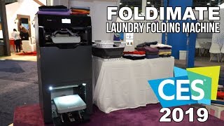 FOLDIMATE Laundry Folding Machine at CES 2019 [upl. by Iorio704]