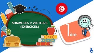 Maths 1ère année lycée maths Somme des 2 vecteur vecteurs colinéraires exercices [upl. by Eiramannod]