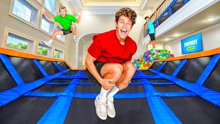 I Built a Trampoline Park in My House [upl. by Fishback]