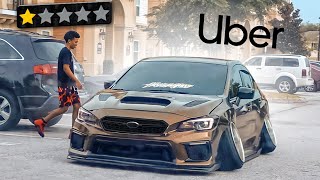 UBER PRANK IN AN EXTREMELY CAMBERED STANCE CAR [upl. by Thisbee492]