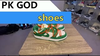 PK GOD shoes PK GOD SB Dunk Low OffWhite Pine Green Review amp OnFoot FROM PKGODSNEAKERSNET [upl. by Serolod]