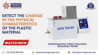 Environmental Stress Cracking Resistance Tester  एन्वाइरन्मेंटल स्ट्रेस क्रॅकिंग रेज़िस्टेन्स टेसटर [upl. by Cowan]