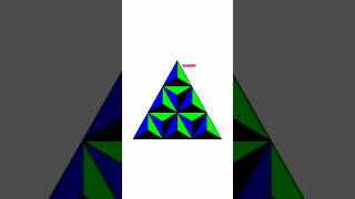 Abstract triangle picture  Easy optical illusion drawing  Geometric 3D painting [upl. by Nottap]