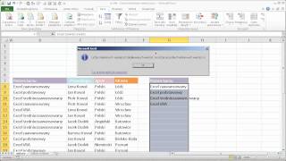 excel041  Lista unikatowych wartości  usuwanie duplikatów [upl. by Dragon720]