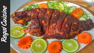 Telapia Fish BBQ Recipe  চুলায় তৈরি তেলাপিয়া মাছের বারবিকিউ  Whole fish BBQ  Fish Fry [upl. by Eekram214]