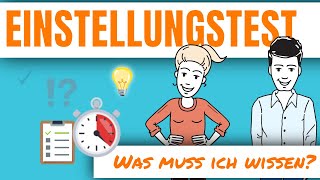 Einstellungstest  Eignungstest Was muss ich wissen einstellungstest [upl. by Haidej]