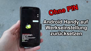 Hard Reset Handy  Smartphone auf Android Werkseinstellungen zurücksetzen ohne PIN Code amp Sim Karte [upl. by Hizar]