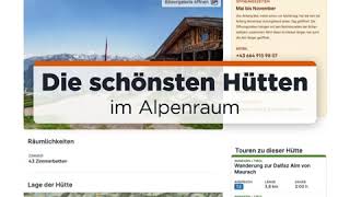 Bergweltencom  Die neue HüttenSeite [upl. by Naliorf]