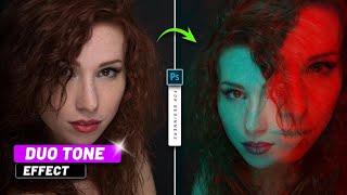 Create Stunning Duo Tone Effect in Photoshop  Photoshop Tutorial for Beginners [upl. by Barling]