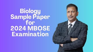 MBOSE Class 10 Sample Questions Biology for 2024 [upl. by Aiuqat]