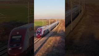 Very powerful passage of a Eurostar in Thalys colors eurostar thalys [upl. by Kristina737]