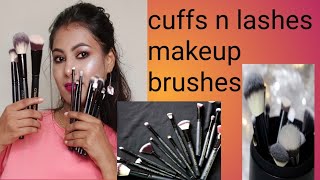 cuffs n lashes newly launched Makeup brushes ll profesional makeup brush review [upl. by Annekam]