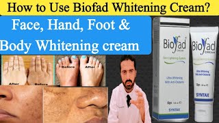 How to Use Biofad Whitening cream  Biofad Cream Review [upl. by Asilaj910]