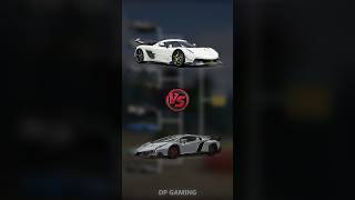 Koenigsegg Jesko Absolut vs Lamborghini Veneno battle Which car will win 😎 [upl. by Oner]