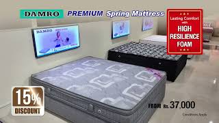 15 Discount for Damro Premium Spring Mattress [upl. by Enoved383]